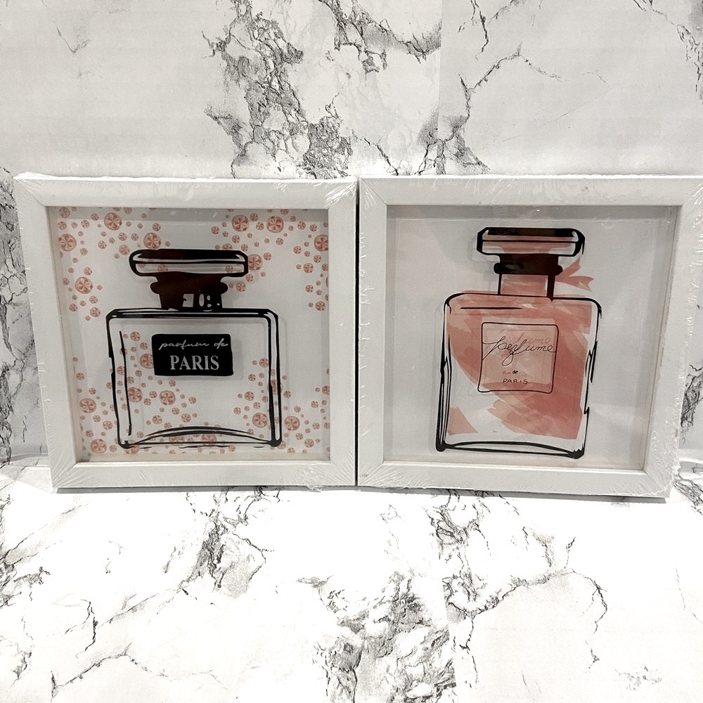 *NEW & SEALED* Home Decor, Fashionista Pairs Perfume Art Work